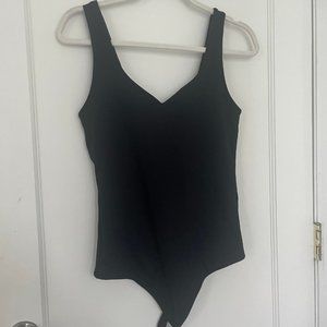 Abercrombie & Fitch Black Tank Bodysuit - Size Medium